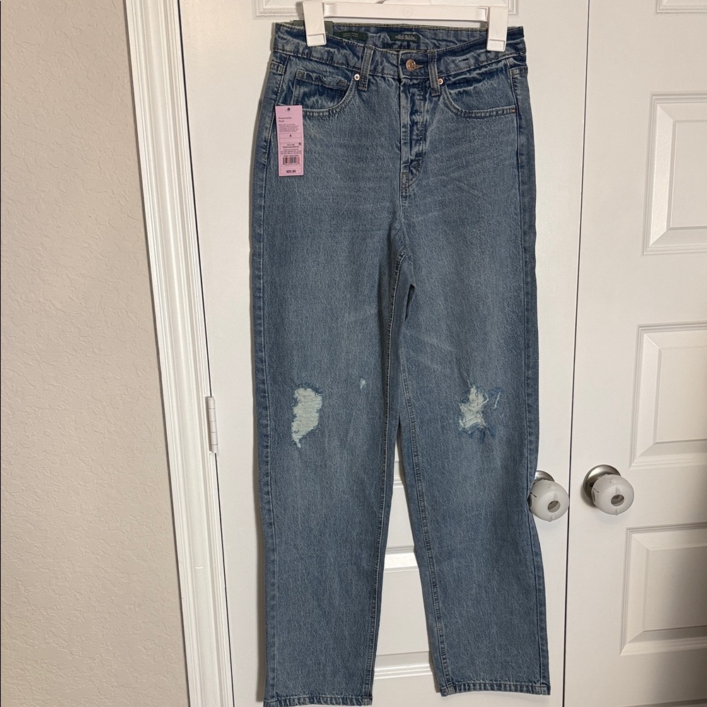 Wild Fable High Rise Straight Leg Jeans Sz 4 - Picture 2 of 6